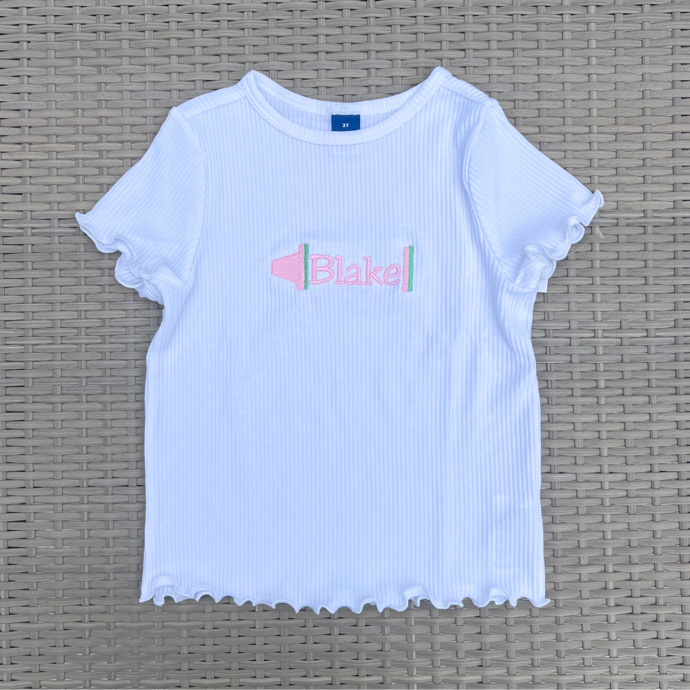 Crayon Personalized Girls T-Shirt