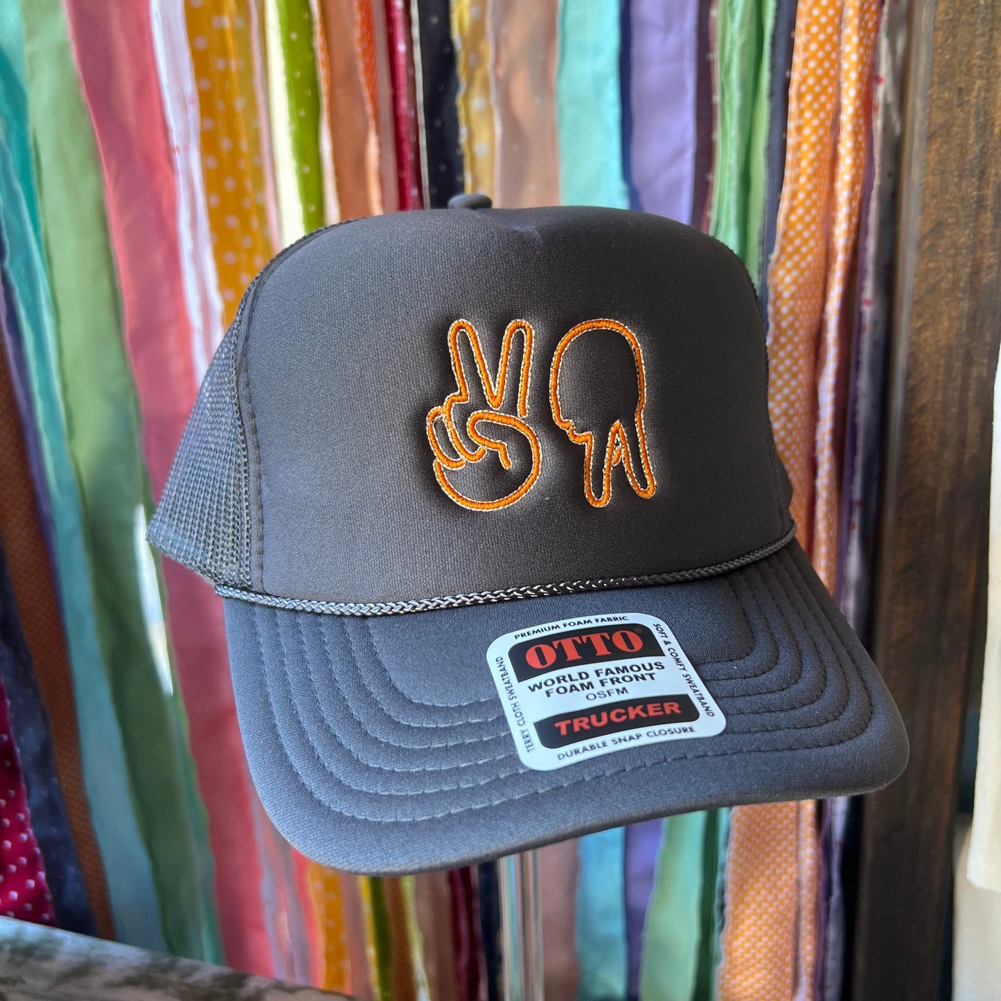 Peace Up A-Town Down Trucker Hat
