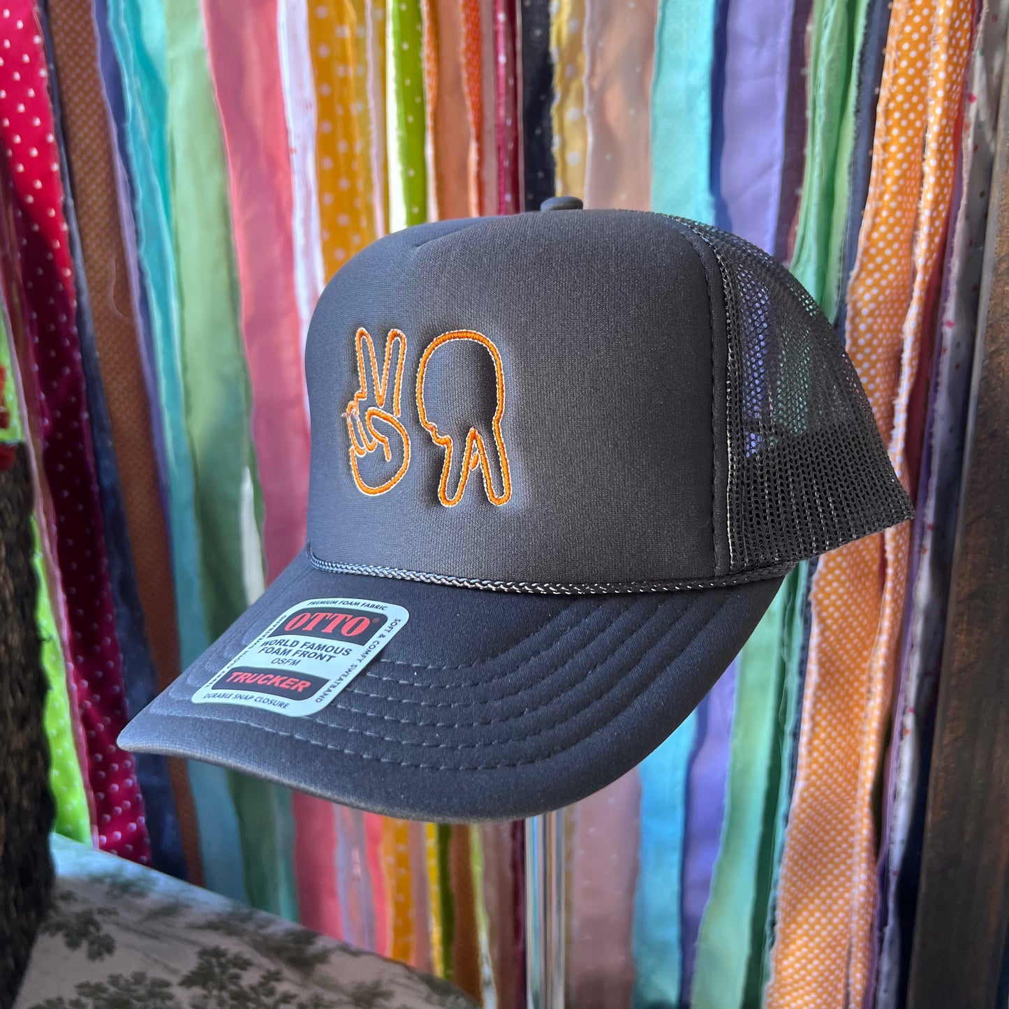 Peace Up A-Town Down Trucker Hat