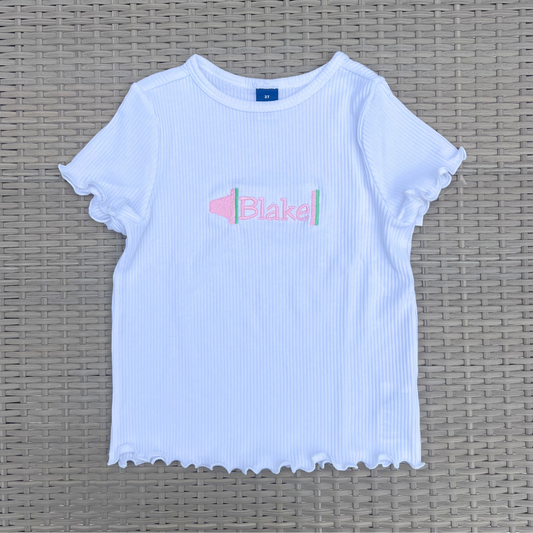 Crayon Personalized Girls T-Shirt