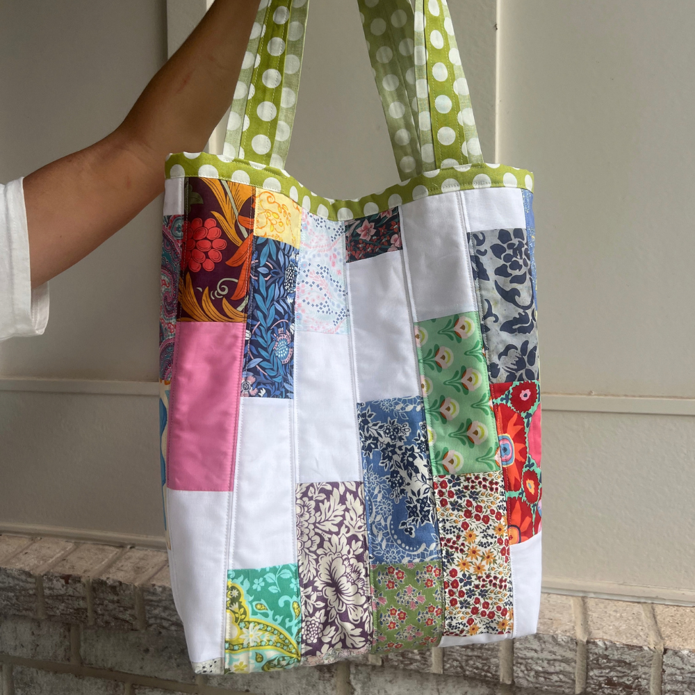 Quilted Patchwork Tote Bag