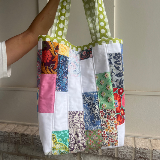 Quilted Patchwork Tote Bag