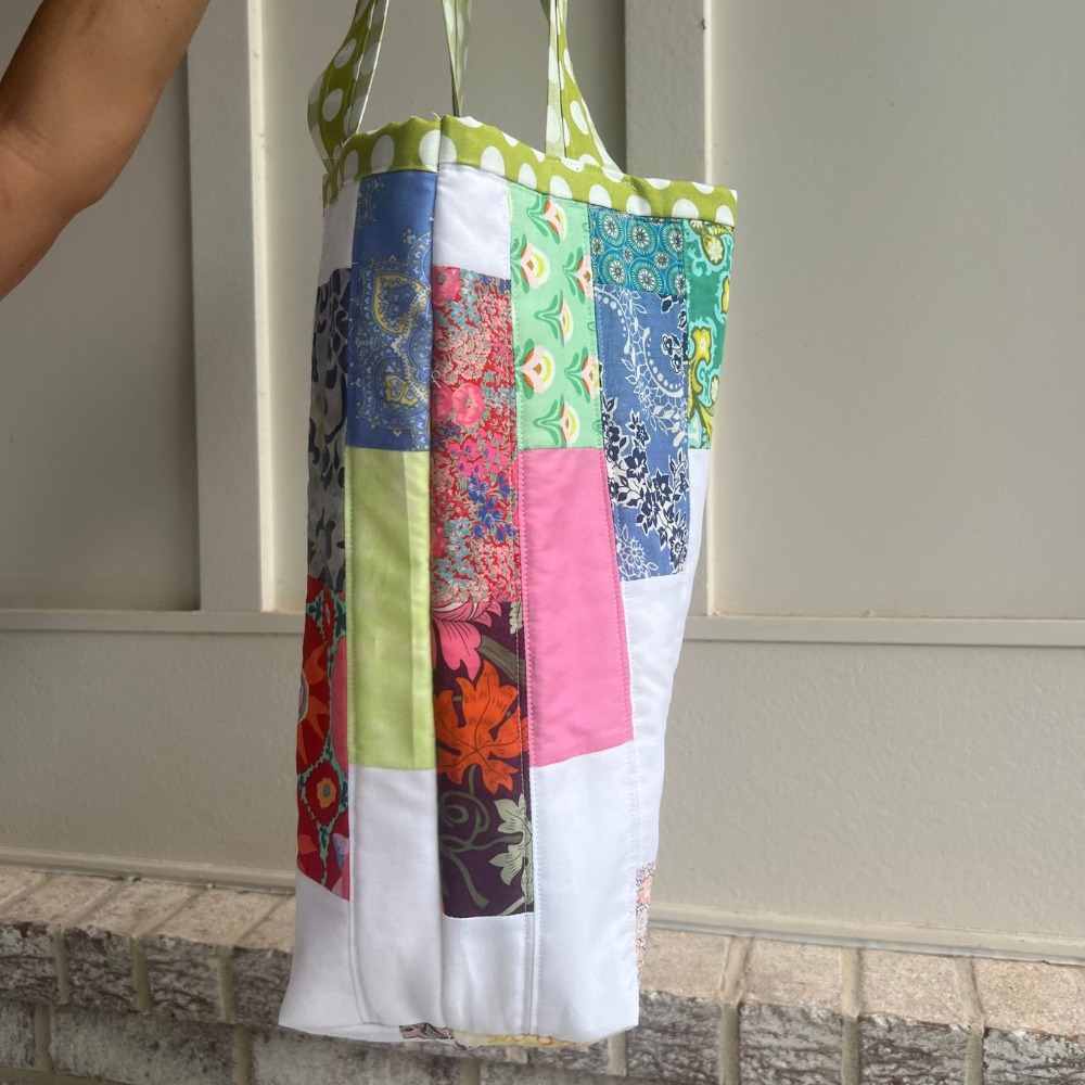Quilted Patchwork Tote Bag