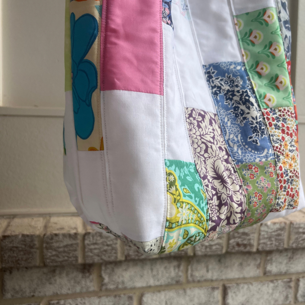 Quilted Patchwork Tote Bag