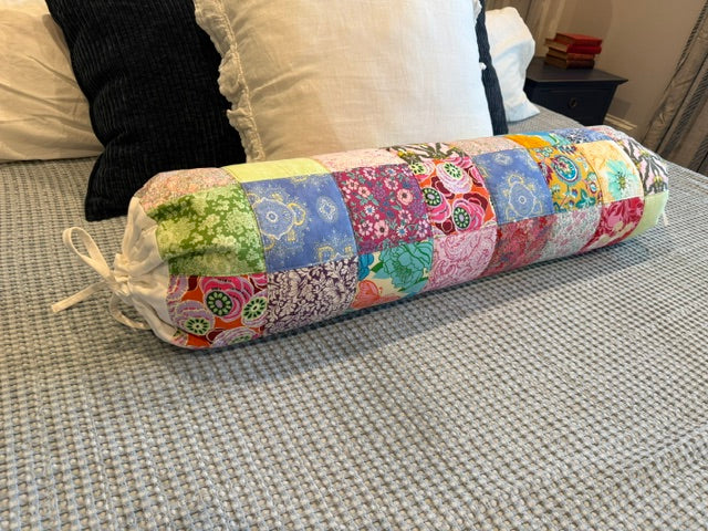 Handcrafted  multi color quilted specialty artisan  pillow