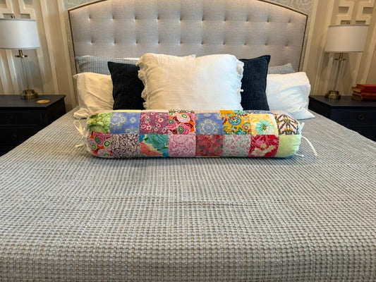 Handcrafted  multi color quilted specialty artisan  pillow