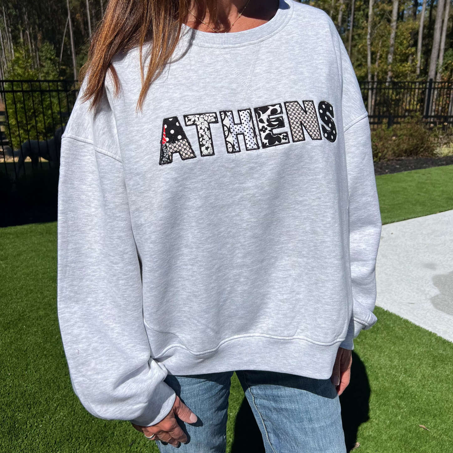 ATHENS Applique Sweatshirt